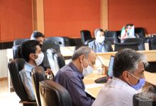 جلسه معاونت آموزشی با مسئولین آموزش دانشکده ها در مورد سیستم مجازی LMS